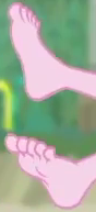 Size: 88x193 | Tagged: safe, screencap, pinkie pie, human, equestria girls, equestria girls series, friendship math, g4, ankles, barefoot, cropped, feet, fetish, foot fetish, foot focus, legs, offscreen character, pictures of legs, sexy, soles, solo, toes