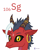 Size: 4000x5000 | Tagged: safe, artist:parclytaxel, oc, oc only, oc:zarana, dragon, series:joycall6's periodic table, .svg available, absurd resolution, black sclera, bust, chemistry, commission, dragoness, ear piercing, earring, female, horn, horn ring, jewelry, looking at you, periodic table, piercing, portrait, pun, ring, seaborgium, simple background, singapore, smiling, solo, vector, white background