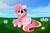 Size: 4096x2693 | Tagged: safe, artist:kittyrosie, oc, oc only, oc:rosa flame, pony, unicorn, blushing, cloud, cute, flower, flower in hair, horn, ocbetes, sky, solo, unicorn oc