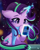 Size: 2400x3000 | Tagged: safe, artist:symbianl, starlight glimmer, pony, unicorn, g4, belly fluff, cellphone, cheek fluff, clothes, crying, cute, ear fluff, elbow fluff, female, glimmerbetes, glowing, glowing horn, high res, hoof fluff, hoof over mouth, horn, levitation, looking at something, magic, magic aura, mare, married, phone, raised hoof, scarf, smartphone, smiling, solo, sweater, tears of joy, telekinesis