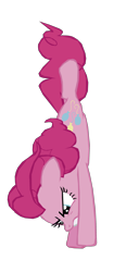 Size: 1280x2770 | Tagged: safe, artist:benpictures1, pinkie pie, earth pony, pony, g4, the lost treasure of griffonstone, cute, diapinkes, diving, female, inkscape, mare, simple background, solo, teeth, transparent background, vector