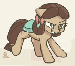 Size: 377x332 | Tagged: safe, artist:plunger, yona, earth pony, pony, g4, she's all yak, female, mare, ponified, pony yona, solo, species swap