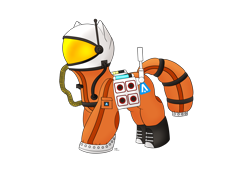 Size: 4000x3000 | Tagged: safe, artist:donnik, pony, astroneer, crossover, solo, spacesuit