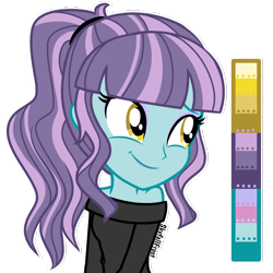 Size: 1448x1448 | Tagged: safe, artist:skyfallfrost, oc, oc only, equestria girls, g4, clothes, female, simple background, solo, transparent background