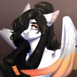 Size: 3000x3000 | Tagged: safe, artist:avroras_world, oc, oc only, pegasus, pony, bust, high res, male, pegasus oc, request, requested art, solo, stallion, wings