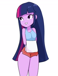 Size: 2028x2661 | Tagged: safe, artist:morusae, twilight sparkle, equestria girls, g4, casual, female, high res, simple background, solo, towel, white background