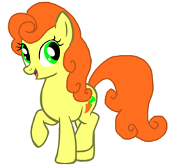 Size: 929x892 | Tagged: safe, artist:sheridandmoore, carrot top, golden harvest, earth pony, pony, g4, background pony, female, mare, open mouth, simple background, solo, white background