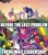 Size: 500x562 | Tagged: safe, edit, edited screencap, idw, screencap, applejack, fluttershy, pinkie pie, rainbow dash, rarity, spike, twilight sparkle, alicorn, dragon, earth pony, pegasus, pony, unicorn, g4, my little pony: friendship is magic, the last problem, the magic of cybertron, bumblebee (transformers), comparison, mane seven, mane six, older, older applejack, older fluttershy, older mane seven, older mane six, older pinkie pie, older rainbow dash, older rarity, older spike, older twilight, older twilight sparkle (alicorn), optimus prime, princess twilight 2.0, text, the magic of friendship grows, transformers, twilight sparkle (alicorn), windblade