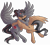 Size: 5500x4896 | Tagged: safe, artist:amazing-artsong, oc, oc only, oc:antares, oc:artsong, pegasus, pony, absurd resolution, female, hug, male, mare, simple background, stallion, transparent background