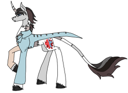 Size: 2047x1494 | Tagged: safe, artist:agdapl, pony, unicorn, clothes, crossover, male, medic, medic (tf2), raised hoof, simple background, solo, species swap, stallion, team fortress 2, transparent background