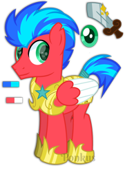 Size: 1280x1764 | Tagged: safe, artist:ponkus, oc, oc only, oc:valiant heart, pegasus, pony, armor, male, royal guard armor, simple background, solo, stallion, transparent background, two toned wings, wings