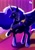 Size: 2100x3000 | Tagged: safe, artist:poxy_boxy, nightmare moon, alicorn, pony, g4, female, high res, jewelry, looking at you, mare, raised hoof, regalia, solo, spread wings, wings