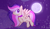 Size: 3045x1795 | Tagged: safe, artist:petruse4ka, oc, oc only, pegasus, pony, choker, ethereal mane, eyelashes, female, flying, full moon, mare, moon, night, pegasus oc, starry mane, stars, wings