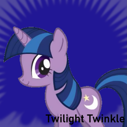 Size: 819x819 | Tagged: safe, edit, twilight sparkle, twilight twinkle, pony, unicorn, derpibooru, g4, female, mare, meta, recolor, show bible, smiling, solo, spoilered image joke, unicorn twilight