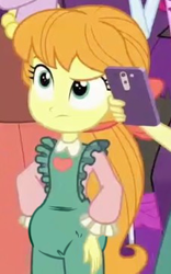 Size: 226x362 | Tagged: safe, artist:excelso36, edit, edited screencap, screencap, megan williams, megan williams (g4), equestria girls, equestria girls specials, g1, g4, my little pony equestria girls: better together, my little pony equestria girls: rollercoaster of friendship, cameo, clothes, diaper, diaper edit, diaper fetish, diaper under clothes, female, fetish, g1 to equestria girls, generation leap, non-baby in diaper, solo
