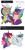 Size: 1328x2622 | Tagged: safe, artist:moccabliss, cosmos, discord, oc, oc:aztec, oc:crystal medallion, oc:moonstone apogee, alicorn, draconequus, pony, g4, ask, baby, cousins, curved horn, draconequus oc, ethereal mane, family, female, horn, magical threesome spawn, male, mare, offspring, parent:cosmos, parent:discord, parent:flash sentry, parent:king sombra, parent:princess celestia, parent:princess luna, parent:tempest shadow, parents:celestibra, parents:coscord, ship:coscord, shipping, simple background, spread wings, stallion, starry mane, straight, white background, wings