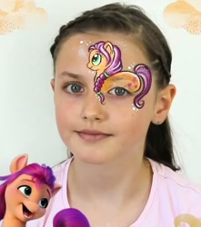 Size: 713x805 | Tagged: safe, sunny starscout, human, g5, face paint, female, irl, irl human, photo