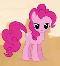 Size: 209x231 | Tagged: safe, gameloft, pinkie pie, earth pony, pony, g4, app, female, frown, game, looking at you, mare, minigame, mobile game, pinkie pie is not amused, solo, unamused, when she doesn't smile