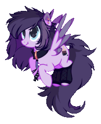 Size: 846x1030 | Tagged: safe, artist:mediasmile666, oc, oc only, pegasus, pony, animated, ear piercing, earring, female, flapping, jewelry, mare, piercing, simple background, spread wings, transparent background, wings