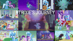 Size: 1280x721 | Tagged: safe, edit, edited screencap, editor:quoterific, screencap, apple bloom, garrick, luster dawn, pharynx, silverstream, spike, starlight glimmer, sunburst, trixie, twilight sparkle, alicorn, changeling, griffon, hippogriff, pony, unicorn, a horse shoe-in, all bottled up, boast busters, celestial advice, magic duel, no second prances, road to friendship, season 1, season 3, season 6, season 7, season 8, season 9, the last problem, to where and back again, ^^, amulet, apple bloom's bow, bag, bipedal, bow, cannon, cape, clothes, collage, crown, cute, diatrixes, eyes closed, female, floppy ears, glasses, glowing horn, hair bow, hat, horn, jewelry, magic, magic aura, male, mare, night, older, older apple bloom, older silverstream, older spike, older starlight glimmer, older sunburst, older trixie, older twilight, open mouth, princess twilight 2.0, purple changeling, regalia, saddle bag, school of friendship, screaming, stallion, teeth, the magic of friendship grows, trixie is not amused, trixie's cape, trixie's hat, twilight sparkle (alicorn), twilight's castle, unamused, unicorn twilight