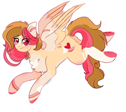 Size: 3000x2664 | Tagged: safe, artist:2pandita, oc, oc only, pegasus, pony, eye clipping through hair, eyebrows, eyebrows visible through hair, female, high res, looking at you, mare, pegasus oc, simple background, solo, white background