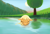 Size: 1758x1202 | Tagged: safe, artist:aquaticvibes, applejack, earth pony, pony, g4, atg 2021, cooling, cute, eyes closed, female, floppy ears, grass, jackabetes, mare, newbie artist training grounds, smiling, solo, sun, tree, water, wet, wet mane