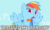 Size: 498x295 | Tagged: safe, edit, edited screencap, screencap, rainbow dash, pegasus, pony, a bird in the hoof, g4, season 1, animated, cute, dashabetes, female, gif, open mouth, rainbow dash is best facemaker, silly, silly pony, solo, taste buds, text, tongue out
