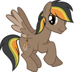 Size: 1382x1350 | Tagged: safe, artist:pegasski, oc, oc only, oc:golden road, pegasus, pony, g4, male, simple background, solo, stallion, transparent background, two toned wings, wings