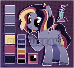 Size: 1280x1172 | Tagged: safe, artist:petruse4ka, oc, oc only, earth pony, pony, earth pony oc, hoof polish, raised hoof, reference sheet, smiling, solo