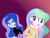 Size: 1080x822 | Tagged: safe, artist:sia.brony, princess celestia, princess luna, equestria girls, g4, alternative cutie mark placement, angry, bust, clothes, cutie mark, cutie mark on equestria girl, duo, eyelashes, female, gradient background, siblings, sisters, younger