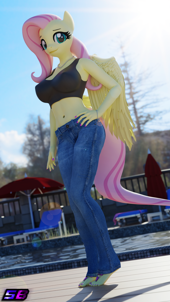 Suggestive Artist Shadowboltsfm Fluttershy Pegasus