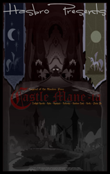 Size: 1080x1700 | Tagged: safe, artist:pims1978, castle mane-ia, g4, candle, castle of the royal pony sisters, castlevania, konami, musical instrument, organ, organ to the outside, pipe organ, poster