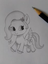Size: 1228x1638 | Tagged: safe, artist:ruthmat63151068, pipp petals, pegasus, pony, g5, female, mare, simple background, solo, traditional art, white background