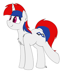 Size: 2100x2300 | Tagged: safe, artist:ponynamedmixtape, oc, oc only, oc:cobalt ribbon, pony, high res, simple background, smiling, solo, transparent background