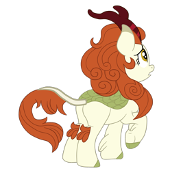 Size: 2173x2188 | Tagged: safe, artist:gmaplay, autumn blaze, kirin, g4, blazebutt, butt, female, frown, high res, open mouth, plot, rear, simple background, solo, transparent background, worried