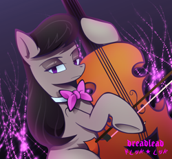 Size: 8000x7408 | Tagged: safe, artist:dreadlead, octavia melody, earth pony, pony, g4, absurd file size, absurd resolution, bow (instrument), cello, female, lidded eyes, mare, musical instrument, solo