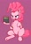 Size: 1351x1904 | Tagged: safe, artist:phutashi, pinkie pie, earth pony, pony, g4, calculator, divide by zero, female, goddammit pinkie, mare, solo, tongue out, xk-class end-of-the-world scenario