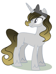 Size: 1160x1544 | Tagged: safe, artist:princess-kitsune-tsu, oc, oc only, pony, unicorn, base used, magical gay spawn, male, offspring, parent:king sombra, parent:prince blueblood, simple background, solo, stallion, transparent background
