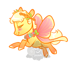 Size: 450x400 | Tagged: safe, artist:lavvythejackalope, oc, oc only, pony, butterfly wings, colored hooves, simple background, solo, white background, wings