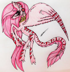 Size: 1797x1839 | Tagged: safe, artist:beamybutt, oc, oc only, pegasus, pony, ear piercing, eyelashes, female, jewelry, mare, necklace, pegasus oc, piercing, rearing, solo, wings