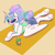 Size: 2048x2048 | Tagged: safe, artist:pfeffaroo, princess celestia, alicorn, pony, g4, alternate hairstyle, beach blanket, clothes, female, high res, juice, juice box, lying down, mare, prone, shorts, solo, sunglasses, underhoof