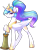 Size: 1231x1632 | Tagged: safe, artist:scarlet-spectrum, princess celestia, alicorn, pony, g4, alternate hairstyle, alternate universe, concave belly, crossover, crown, female, jewelry, looking at you, mace, mare, ponytail, regalia, simple background, slender, smiling, smiling at you, solo, sword, the legend of zelda, thin, transparent background, watermark, weapon