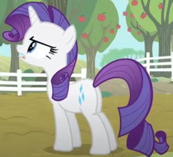 Size: 495x451 | Tagged: safe, screencap, rarity, pony, g4, simple ways, butt, cropped, plot, solo