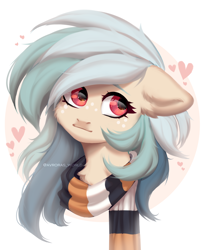 Size: 2710x3300 | Tagged: safe, artist:avroras_world, oc, oc only, pegasus, pony, bust, cute, female, high res, mare, pegasus oc, smiling, solo