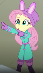Size: 331x564 | Tagged: safe, screencap, fluttershy, blizzard or bust, equestria girls, equestria girls specials, g4, my little pony equestria girls: better together, my little pony equestria girls: holidays unwrapped, cropped, solo