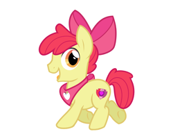 Size: 946x731 | Tagged: safe, artist:wicklesmack, edit, apple bloom, pegasus, pony, g4, applebuck, bow, hair bow, male, open mouth, rule 63, simple background, white background