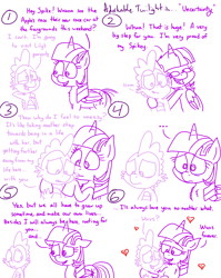 Size: 4779x6013 | Tagged: safe, artist:adorkabletwilightandfriends, spike, twilight sparkle, alicorn, dragon, pony, comic:adorkable twilight and friends, growing up is hard to do, absurd resolution, adorkable, adorkable twilight, awww, comic, crying, cute, dork, duo, emotional, emotions, family, feelings, feels, female, growing up, heart, hug, love, male, mama twilight, maturity, open mouth, relationship, relationships, sad, slice of life, spikabetes, spikelove, tears of joy, teary eyes, twiabetes, twilight sparkle (alicorn), wholesome, wuvs