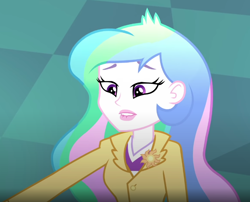 Size: 788x636 | Tagged: safe, screencap, princess celestia, principal celestia, equestria girls, g4, my little pony equestria girls: summertime shorts, subs rock, cropped, solo