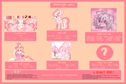 Size: 3543x2362 | Tagged: dead source, safe, artist:cherritoppu, oc, oc only, oc:cherry bloom, pony, unicorn, advertisement, base used, commission info, female, high res, horn, mare, unicorn oc