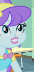 Size: 321x676 | Tagged: safe, screencap, aqua blossom, a little birdie told me, equestria girls, g4, my little pony equestria girls: better together, cropped, solo